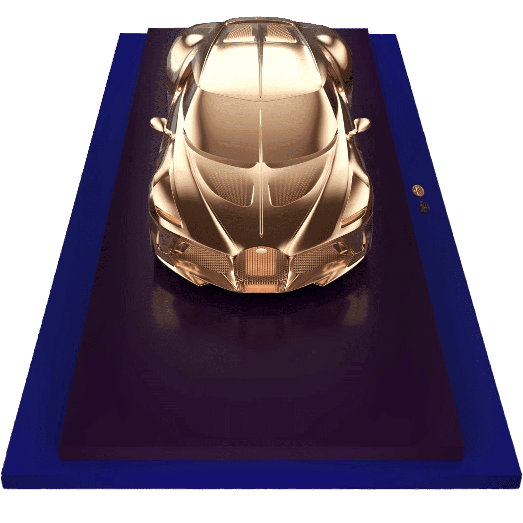 Bugatti La Voiture Noire Gold Sculpture with NFT
